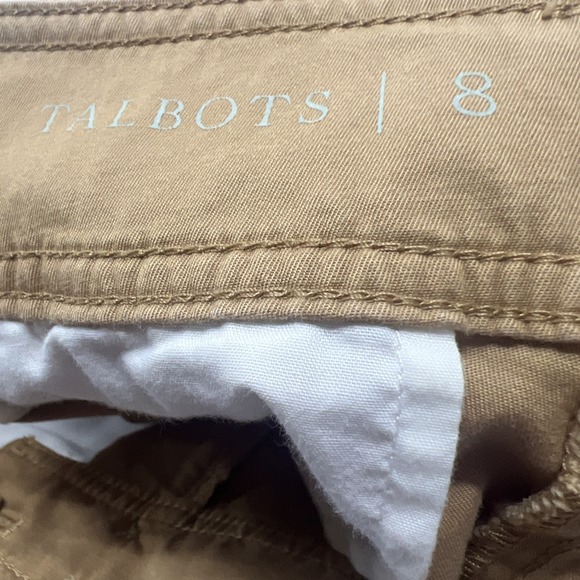 Talbots Shorts Womens Petite Size 8P Chino Khaki Beige Tan Stretch Flat Front - Picture 4 of 5